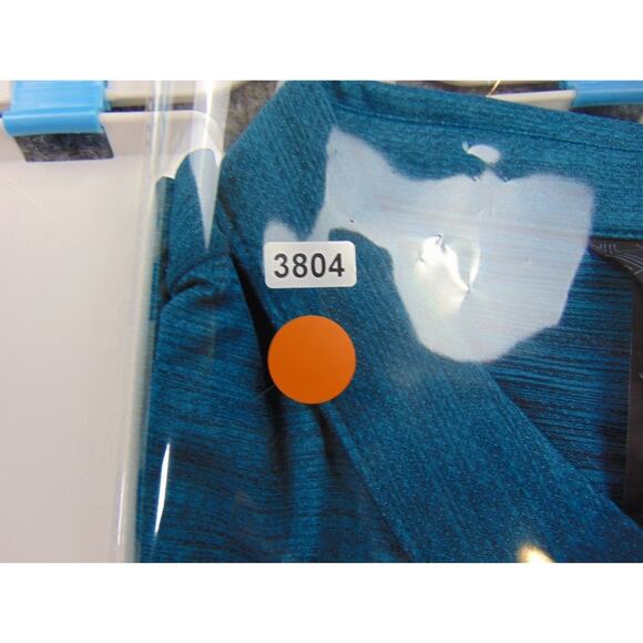 Halmont Polo Shirt Men XL Blue Green Short Sleeve Performance Golf Casual Pocket - Picture 8 of 8